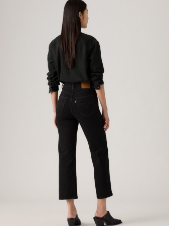 FEMEI - Levi's Blugi Negri Ribcage Western Straight Femei