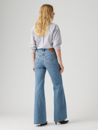 JEANS - Levi's Blugi Albastri RIBCAGE BELL Flare Femei