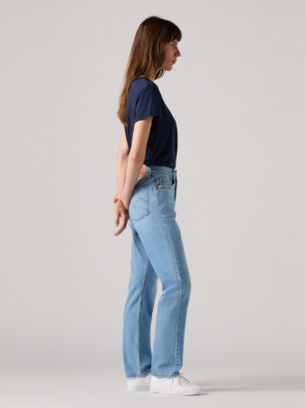 Straight - Levi's Женские Джинсы Светло-Синие 501 Straight