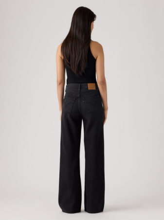 JEANS - Levi's Blugi Negri Ribcage Wide Leg Wide Leg Femei