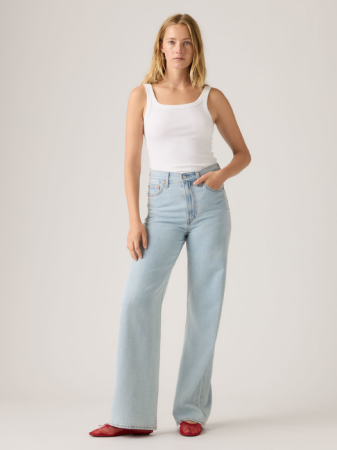 JEANS - Levi's Blugi Albastri Ribcage Wide Leg Wide Leg Femei
