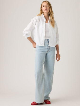 JEANS - Levi's Blugi Albastri Ribcage Wide Leg Wide Leg Femei