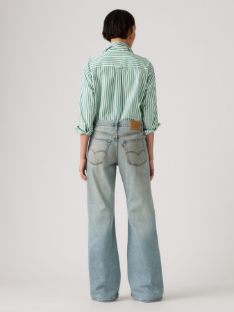 JEANS - Levi's Blugi Albastri LOOSE BOOT Bootcut Femei