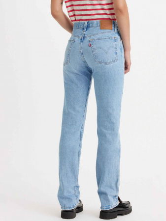 Straight - Levi's Женские Джинсы Светло-Синие 501 Straight