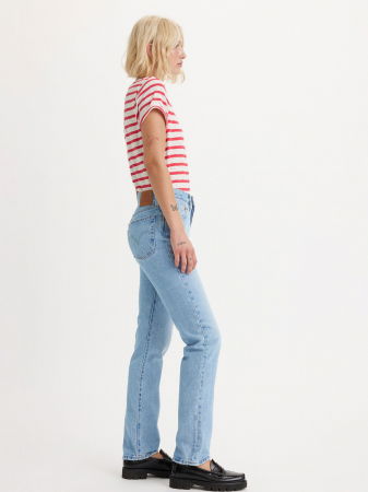 Straight - Levi's Женские Джинсы Светло-Синие 501 Straight