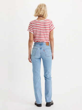 ЖЕНЩИНЫ - Levi's Женские Джинсы Светло-Синие 501 Straight