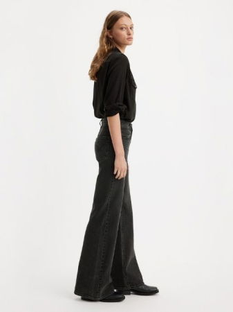 Bootcut - Levi's Женские Джинсы Тёмные Серые RIBCAGE BELL Flare