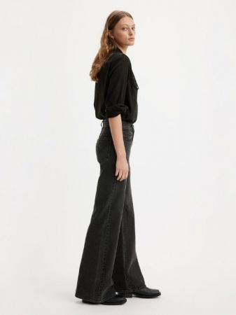 FEMEI - Levi's Blugi Gri Inchis RIBCAGE BELL Flare Femei