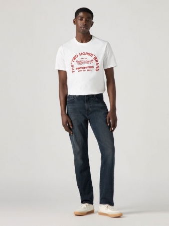 JEANS - Levi's Blugi Navy 502 Tapered Barbati