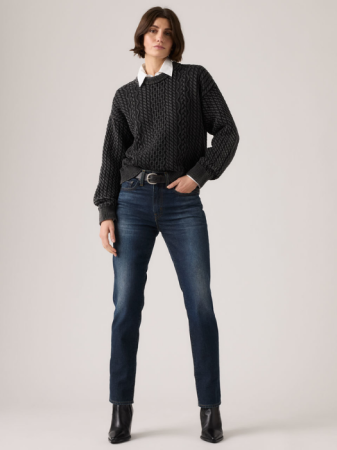 JEANS - Levi's Blugi Albastri 724 Straight Femei