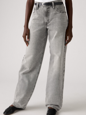 Loose - Levi's Blugi Gri Inchis Baggy Dad Loose Femei