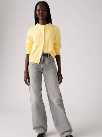 Loose - Levi's Blugi Gri Inchis Baggy Dad Loose Femei