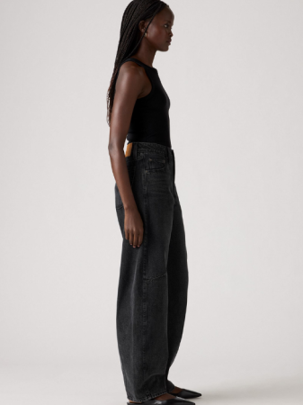 Baggy - Levi's Blugi Gri Inchis Baggy Dad Barrel Barrel Femei