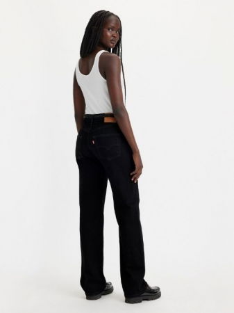 FEMEI - Levi's Blugi Negri 501 90 Straight Femei