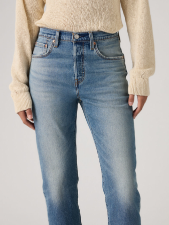 FEMEI - Blugi Albastri 501 CROP Straight Femei