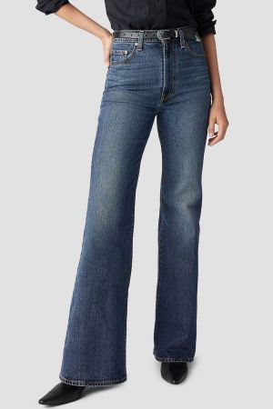 ЖЕНЩИНЫ - Levi's Женские Джинсы Синие RIBCAGE BELL Ribcage