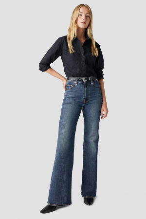 FEMEI - Levi's Blugi Albastri RIBCAGE BELL Ribcage Femei