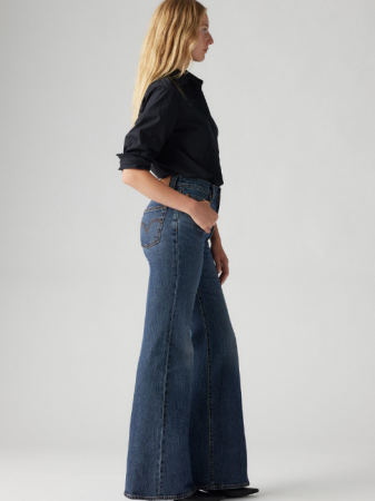 ЖЕНЩИНЫ - Levi's Женские Джинсы Синие RIBCAGE BELL Ribcage