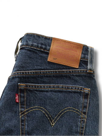 Levi's Blugi Navy 501 Straight Femei [6]