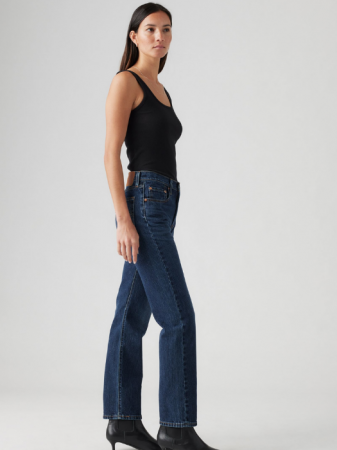 ЖЕНЩИНЫ - Levi's Женские Джинсы Темно-Синие 501 Straight