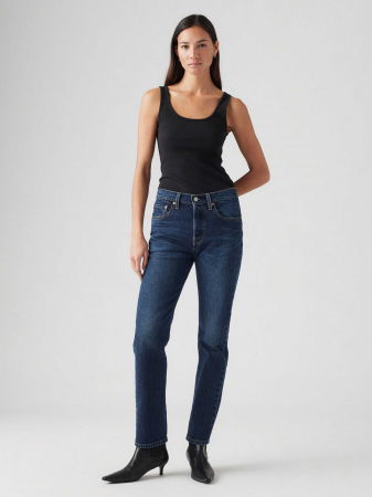 FEMEI - Levi's Blugi Navy 501 Straight Femei