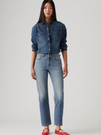 ЖЕНЩИНЫ - Levi's Джинсы Scanned Answers 501 CROP Straight