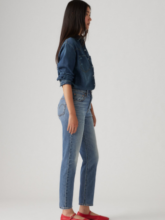 FEMEI - Levi's Blugi Albastri 501 CROP Straight Femei