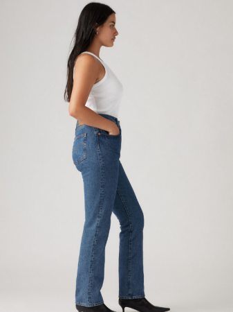 Levi's Blugi Albastri 501 Straight Femei [5]