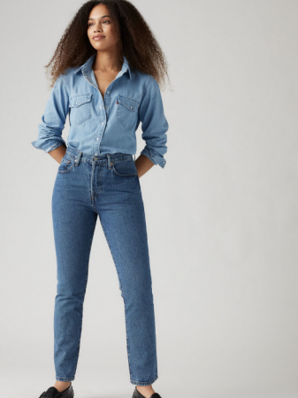 ЖЕНЩИНЫ - Levi's Женские Джинсы Синие 501 Straight