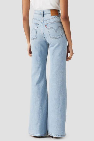 FEMEI - Levi's Blugi Albastri Deschisi RIBCAGE BELL Ribcage Femei