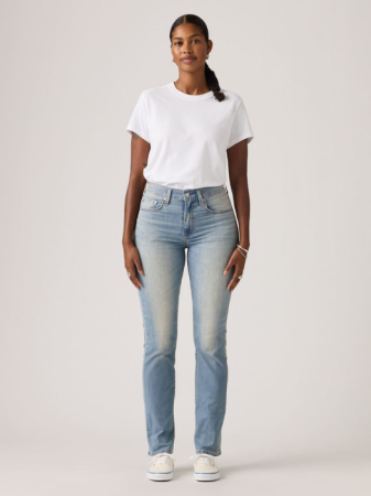 Straight - Levi's Blugi Albastri 724 Straight Femei