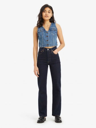 ДЖИНСЫ - Levi's Женские Джинсы Индиго Ribcage Full Length Ribcage