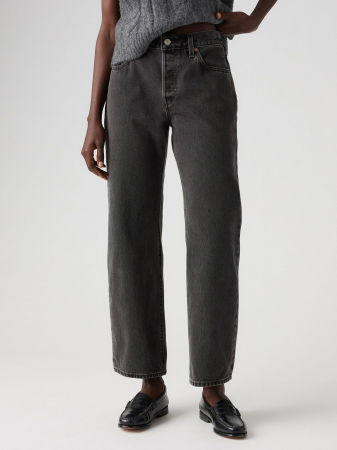 ЖЕНЩИНЫ - Levi's Женские Джинсы Тёмные Серые 501 Straight