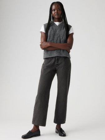 FEMEI - Levi's Blugi Gri Inchis 501 Straight Femei