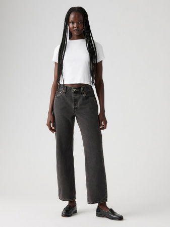 FEMEI - Levi's Blugi Gri Inchis 501 Straight Femei