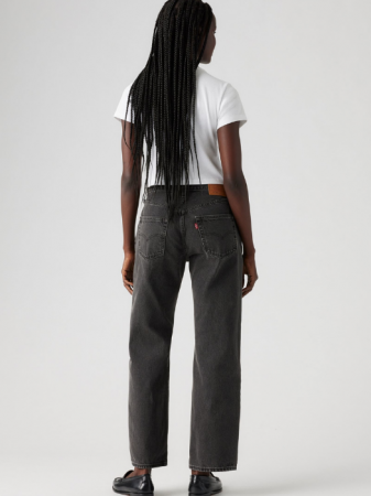 Levi's Женские Джинсы Тёмные Серые 501 Straight [4]