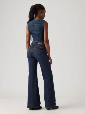 JEANS - Levi's Blugi Navy RIBCAGE BELL Flare Femei