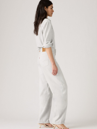 JEANS - Levi's Blugi Gri Deschis Baggy Dad Barrel Barrel Femei