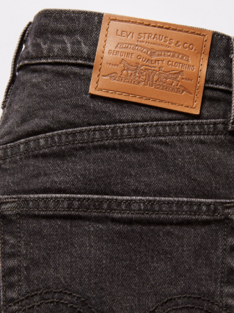 Levi's Blugi Gri Inchis Ribcage Full Length Straight Femei [6]