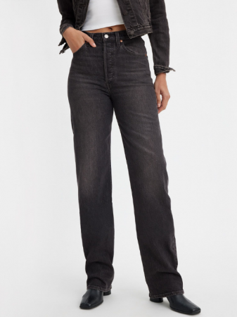 Levi's Blugi Gri Inchis Ribcage Full Length Straight Femei [4]
