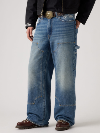 Levi's Blugi Studded Indigo Selv Western Flare Flare Barbati [4]