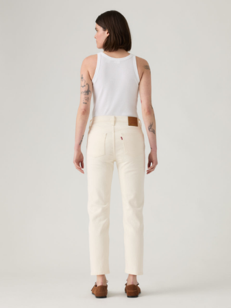 Straight - Levi's Blugi Crem 501 CROP Straight Femei