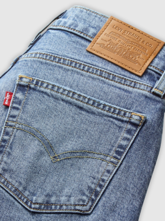 Slim - Levi's Blugi Albastri 728 Slim Femei