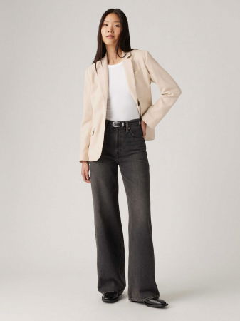 Levi's Женские Джинсы Тёмные Серые Ribcage Wide Leg Ribcage [3]