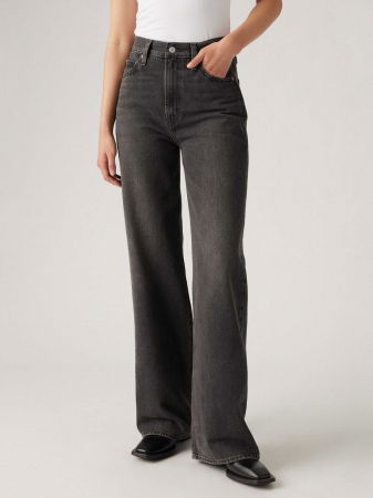 Levi's Женские Джинсы Тёмные Серые Ribcage Wide Leg Ribcage [4]