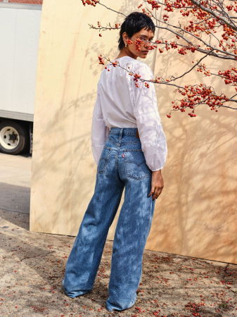 Levi's Blugi Albastri Xl Straight Straight Femei [5]