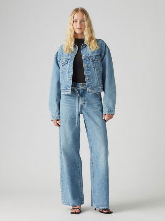 FEMEI - Levi's Blugi Albastri Xl Straight Straight Femei