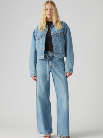 ЖЕНЩИНЫ - Levi's Женские Джинсы Синие Xl Straight Straight