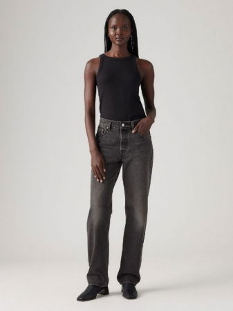 ДЖИНСЫ - Levi's Женские Джинсы Тёмные Серые 501 Straight