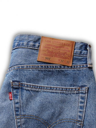 Levi's Blugi Albastri 501 Regular Barbati [7]